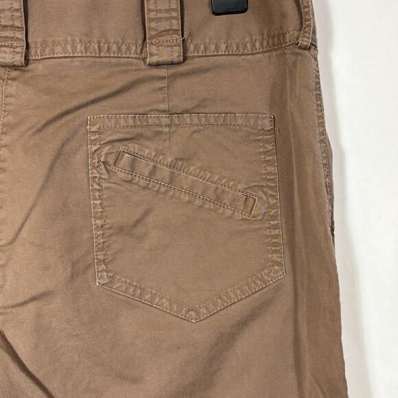 Rafaella Women's Mocha Brown Wide Leg Capri Cropped Pants Size 12 Neutral Y2K - Picture 7 of 12